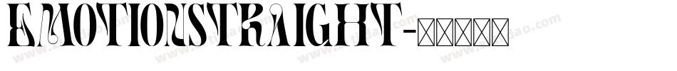 EmotionStraight字体转换