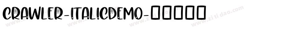 CRAWLER-ItalicDemo字体转换