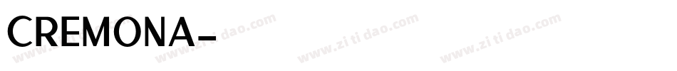 Cremona字体转换