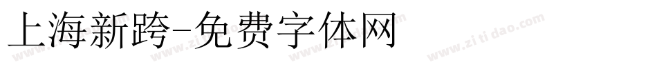 上海新跨字体转换