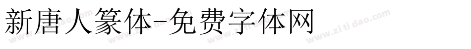 新唐人篆体字体转换