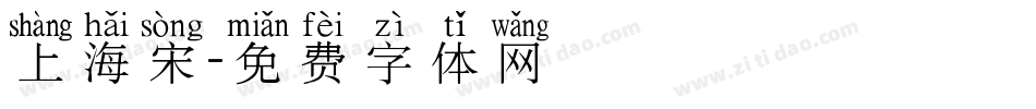 上海宋字体转换
