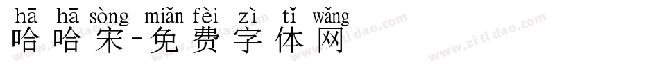 哈哈宋字体转换