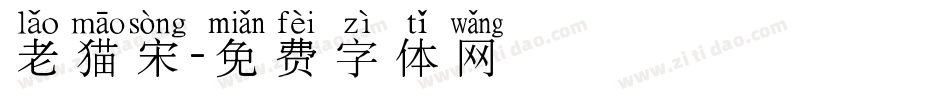 老猫宋字体转换