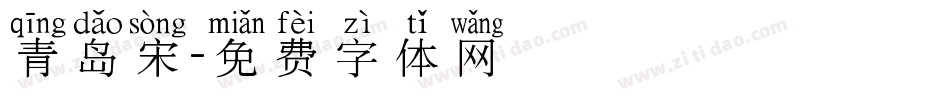 青岛宋字体转换
