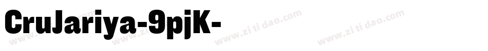 CruJariya-9pjK字体转换