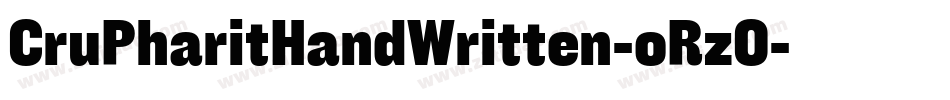 CruPharitHandWritten-oRz0字体转换