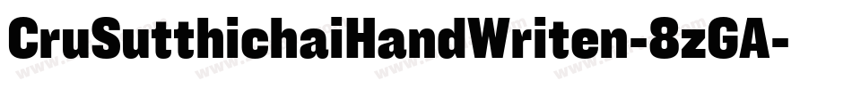 CruSutthichaiHandWriten-8zGA字体转换