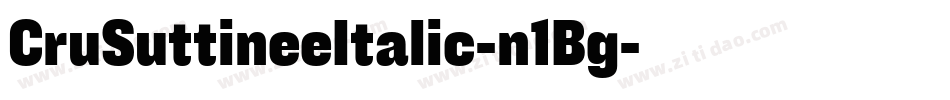 CruSuttineeItalic-n1Bg字体转换