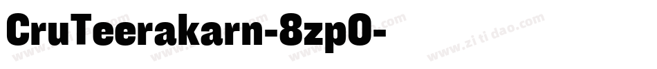CruTeerakarn-8zp0字体转换