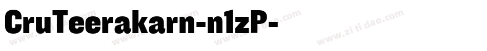 CruTeerakarn-n1zP字体转换