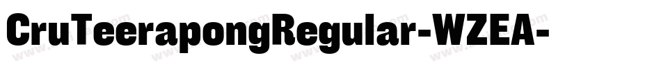 CruTeerapongRegular-WZEA字体转换