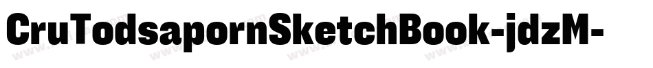 CruTodsapornSketchBook-jdzM字体转换