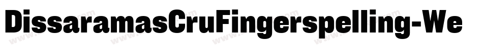 DissaramasCruFingerspelling-WedA字体转换