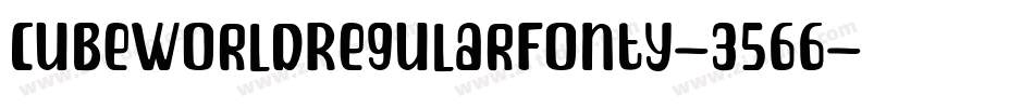 CubeWorldRegularFonty-3566字体转换