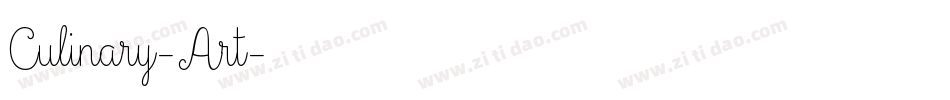 Culinary-Art字体转换
