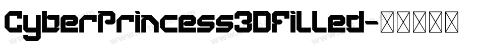 CyberPrincess3DFilled字体转换