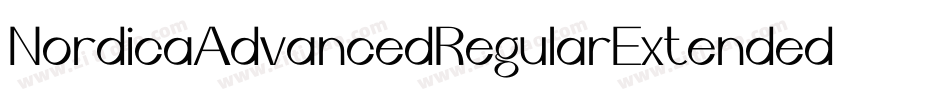 NordicaAdvancedRegularExtended-a1xK字体转换