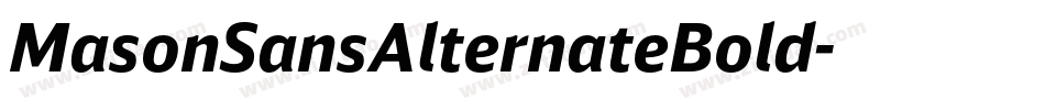 MasonSansAlternateBold字体转换