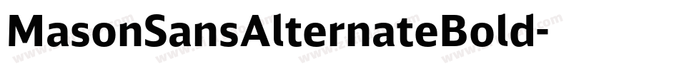 MasonSansAlternateBold字体转换