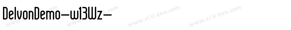 DelvonDemo-w13Wz字体转换