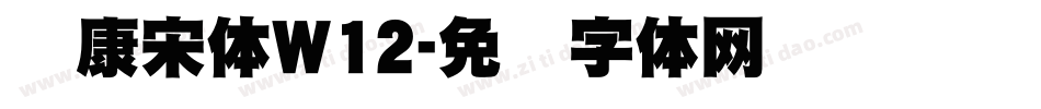 华康宋体W12字体转换