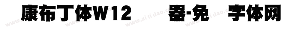 华康布丁体W12转换器字体转换