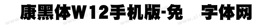 华康黑体W12手机版字体转换