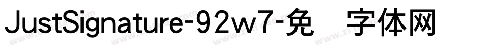 JustSignature-92w7字体转换