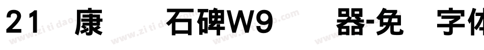 21华康龙门石碑W9转换器字体转换
