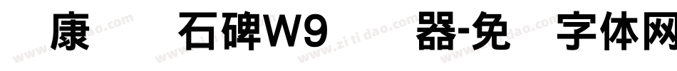 华康龙门石碑W9转换器字体转换