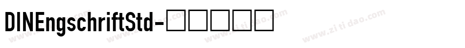 DINEngschriftStd字体转换