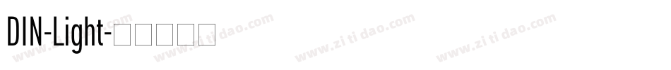 DIN-Light字体转换