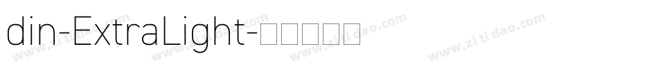 din-ExtraLight字体转换 din-ExtraLight字体转换