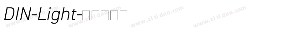 DIN-Light字体转换