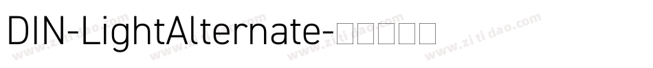 DIN-LightAlternate字体转换