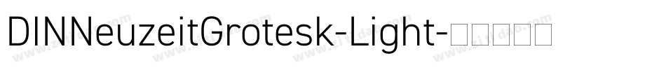 DINNeuzeitGrotesk-Light字体转换