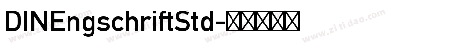 DINEngschriftStd字体转换