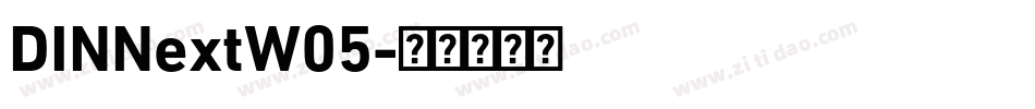 DINNextW05字体转换
