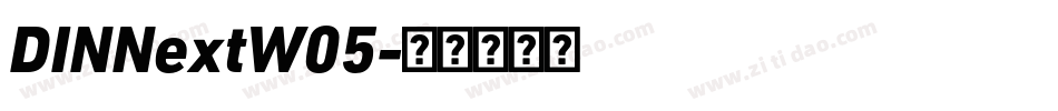 DINNextW05字体转换