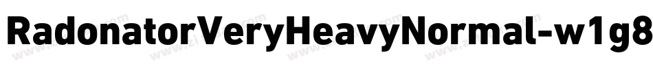 RadonatorVeryHeavyNormal-w1g8字体转换