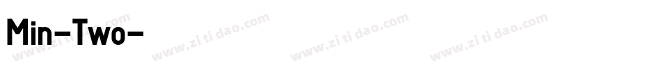 Min-Two字体转换