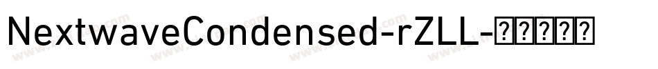 NextwaveCondensed-rZLL字体转换