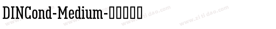DINCond-Medium字体转换