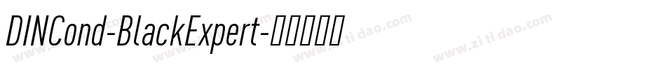 DINCond-BlackExpert字体转换
