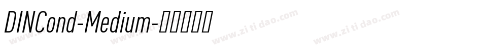 DINCond-Medium字体转换