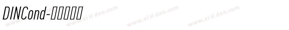 DINCond字体转换 DINCond字体转换