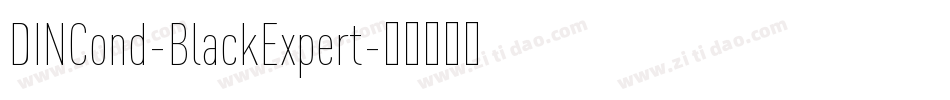 DINCond-BlackExpert字体转换