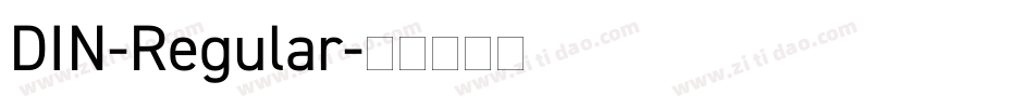 DIN-Regular字体转换