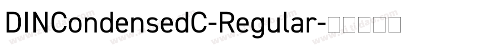 DINCondensedC-Regular字体转换
